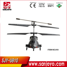 Mini helicóptero motor SJY-U810 MARINES Helicóptero de mísseis para crianças brinquedos rc Míssil de Lançamento